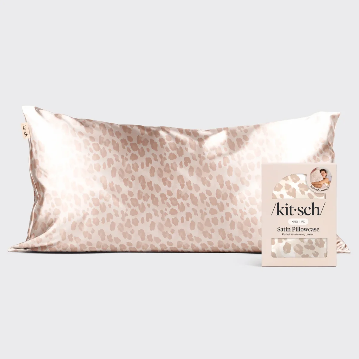 Satin Pillowcase in Leopard – King
