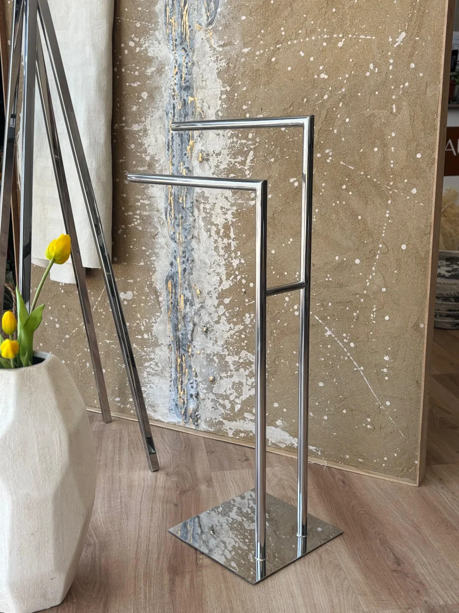 Porta-Toalhas Dual Inox Polido