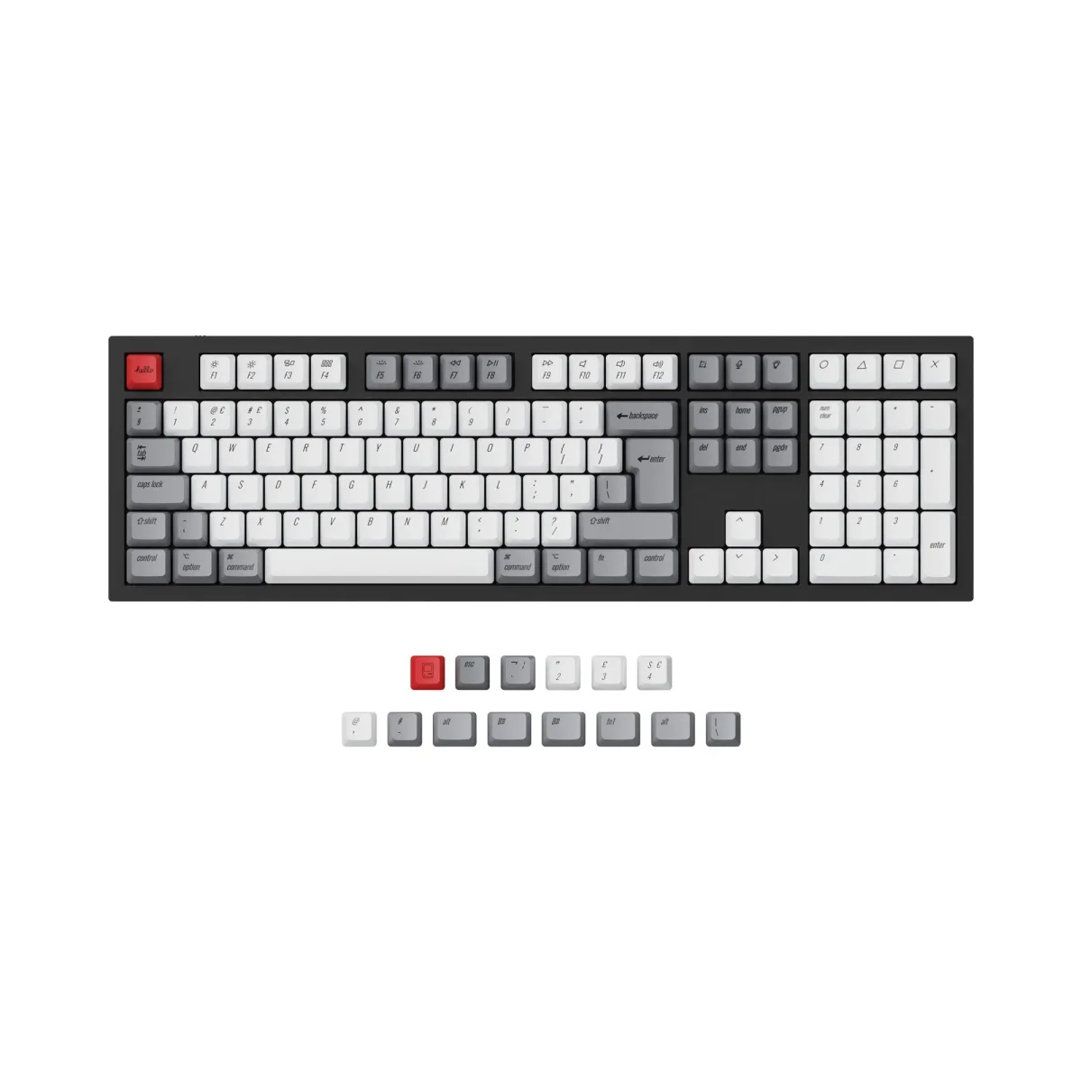 ISO e ANSI Q3 e Q4 e Q4 Pro e Q6 e Q6 Pro e V3 e V4 e V6 e K8 e K8 Pro OEM Dye-Sub PBT Keycap Set – Retro