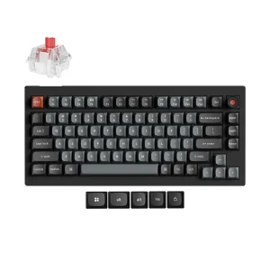Teclado mecânico personalizado com fios Keychron V1 8K QMK (layout ANSI dos EUA)