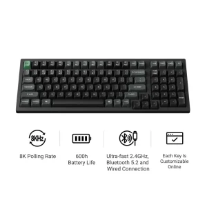 Teclado mecânico sem fios personalizável Keychron K4 Ultra 8K (disposição ANSI dos EUA)