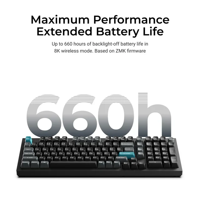 Teclado mecânico personalizado sem fios Keychron Q5 Ultra 8K - Image 8