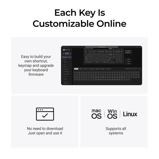 Teclado mecânico personalizado sem fios Keychron Q5 Ultra 8K - Image 7